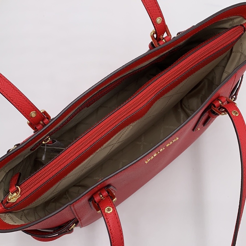 MICHAEL KORS Voyager East West Tote Crimson color - Picture 9 of 16